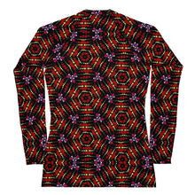 Load image into Gallery viewer, Women's Rash Guard and Layering Shirt in Allover Ankara Style Design