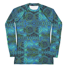 Load image into Gallery viewer, Women's Rash Guard and Layering Shirt in Teal Octopus