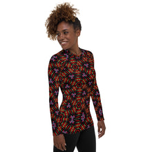 Load image into Gallery viewer, Women's Rash Guard and Layering Shirt in Allover Ankara Style Design