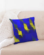 Load image into Gallery viewer, Blue Yellow Pattern Colorblock Throw Pillow Case 18"x18"