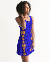 Load image into Gallery viewer, CURRENTLY SOLD OUT!! Thank you! :) Racerback Dress in Orange & Blue Sunburst