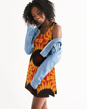 Load image into Gallery viewer, Racerback Dress - Orange Red Black Mandala