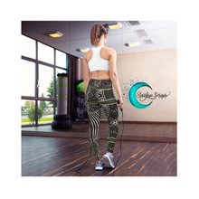 Load image into Gallery viewer, Africa- inspired Design Yoga Waist Ankle Length Leggings