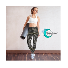 Load image into Gallery viewer, Africa- inspired Design Yoga Waist Ankle Length Leggings