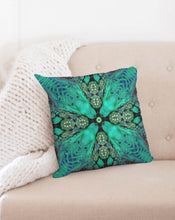 Load image into Gallery viewer, Cushion Cover Emerald Cross Throw Pillow Case 17"x17"