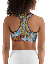 Load image into Gallery viewer, Sports Bra / Yoga Top - "Expressionistic Landscape"
