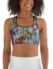 Load image into Gallery viewer, Sports Bra / Yoga Top - "Expressionistic Landscape"