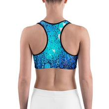 Load image into Gallery viewer, Sports Bra / Yoga Top - "Mermaid Hamsa"