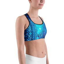Load image into Gallery viewer, Sports Bra / Yoga Top - "Mermaid Hamsa"