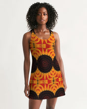 Load image into Gallery viewer, Racerback Dress - Orange Red Black Mandala