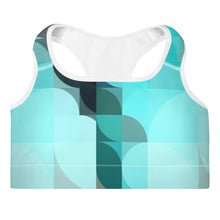 Load image into Gallery viewer, Sea Green Colorblock Lined/Padded Sports Bra Yoga Top