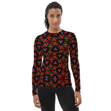 Load image into Gallery viewer, Women's Rash Guard and Layering Shirt in Allover Ankara Style Design