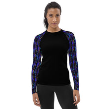 Load image into Gallery viewer, Women's Rash Guard and Layering Shirt in Kelp Forest- Purple