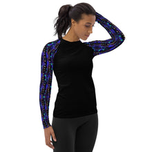 Load image into Gallery viewer, Women's Rash Guard and Layering Shirt in Kelp Forest- Purple