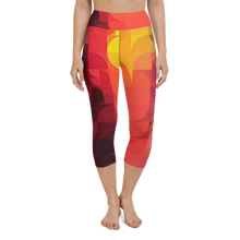 Load image into Gallery viewer, Sunset Palette Yoga Capri Leggings