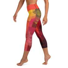 Load image into Gallery viewer, Sunset Palette Yoga Capri Leggings