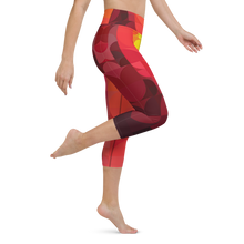 Load image into Gallery viewer, Sunset Colors Yoga Waist Capri Leggings
