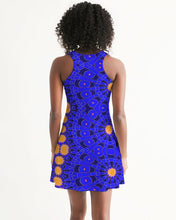Load image into Gallery viewer, CURRENTLY SOLD OUT!! Thank you! :) Racerback Dress in Orange & Blue Sunburst