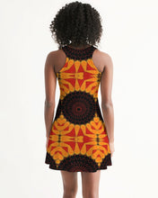 Load image into Gallery viewer, Racerback Dress - Orange Red Black Mandala