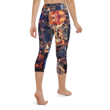 Load image into Gallery viewer, Lights of the City Art Yoga Waist Capri Leggings