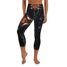 Load image into Gallery viewer, Women's High Waisted Pattern Leggings Capri Length Yoga Pants (Mid-Calf) -in "Celestial 1: