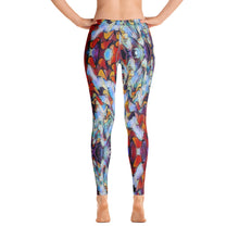 Load image into Gallery viewer, Women's Regular Waisted Pattern Leggings Full-Length Yoga Pants - in "Expressionistic Landscape"