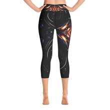 Load image into Gallery viewer, Women's High Waisted Pattern Leggings Capri Length Yoga Pants (Mid-Calf) in "Celestial"