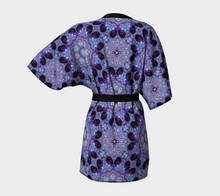 Load image into Gallery viewer, Rose Window Kaleidoscope Kimono Jacket with Bamboo Fabric Edging and detachable Belt