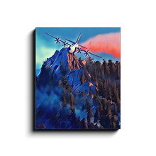 Load image into Gallery viewer, Airdrop Over Mountain Ridge Canvas Print