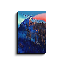 Load image into Gallery viewer, Airdrop Over Mountain Ridge Canvas Print