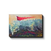 Load image into Gallery viewer, Airdrop Over Canyon- Canvas Wrap
