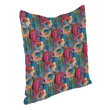 Load image into Gallery viewer, Cheery Floral Original Artwork Pillow Cover 24&quot; x 24&quot;
