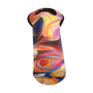 1- Bottle Neoprene Wine Tote- "Jupiter Rising"