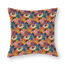 Load image into Gallery viewer, &quot;Fall Floral&quot;  Original Artwork Throw Pillow Cover 24&quot; x 24&quot;
