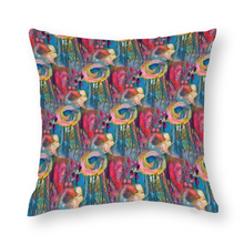 Load image into Gallery viewer, Cheery Floral Original Artwork Pillow Cover 24&quot; x 24&quot;
