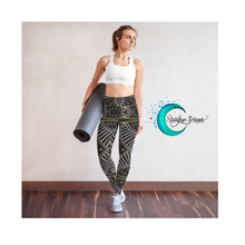 Load image into Gallery viewer, Africa- inspired Design Yoga Waist Ankle Length Leggings

