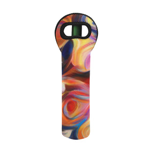 1- Bottle Neoprene Wine Tote- "Jupiter Rising"