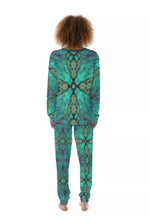 Load image into Gallery viewer, 2-Piece PJ or Loungewear Set in Emerald Green in Comfy Brushed Jersey Fabric
