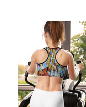 Load image into Gallery viewer, Sports Bra / Yoga Top - &quot;Expressionistic Landscape&quot;
