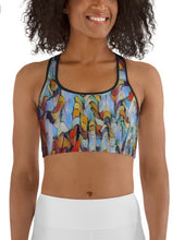 Load image into Gallery viewer, Sports Bra / Yoga Top - &quot;Expressionistic Landscape&quot;
