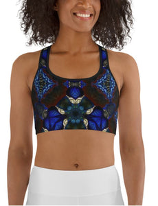 Sports Bra / Yoga Top- "Stained Glass 2"
