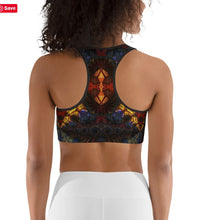Load image into Gallery viewer, Sports bra / Yoga top- Stained Glass 1
