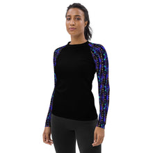 Load image into Gallery viewer, Women&#39;s Rash Guard and Layering Shirt in Kelp Forest- Purple
