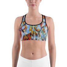 Load image into Gallery viewer, Sports Bra / Yoga Top - &quot;Expressionistic Landscape&quot;
