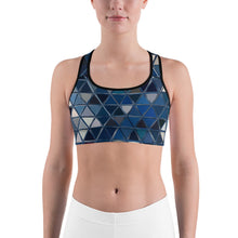 Load image into Gallery viewer, Sports Bra / Yoga Top - &quot;Blue Reflections&quot;
