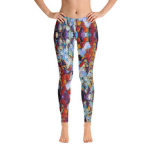 Load image into Gallery viewer, Women&#39;s Regular Waisted Pattern Leggings Full-Length Yoga Pants - in &quot;Expressionistic Landscape&quot;
