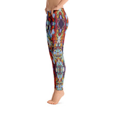 Load image into Gallery viewer, Women&#39;s Regular Waisted Pattern Leggings Full-Length Yoga Pants - in &quot;Expressionistic Landscape&quot;
