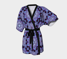 Load image into Gallery viewer, Rose Window Kaleidoscope Kimono Jacket with Bamboo Fabric Edging and detachable Belt
