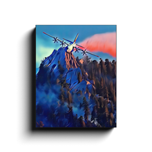 Load image into Gallery viewer, Airdrop Over Mountain Ridge Canvas Print
